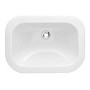 Nexus Lavabo de encimera de 56 x 40 cm. Sin orificio de grifería
