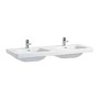 moderna plus, Lavabo doble de encimera 1300x485 mm