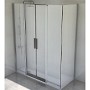 Aerea Ducha L4+LF Frontal 2 puertas correderas con dos segmentos fijos con un lateral fijo
