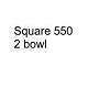 Modo Encimera para 2 lavabos Square 550