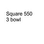 Modo Encimera para 3 lavabos Square 550