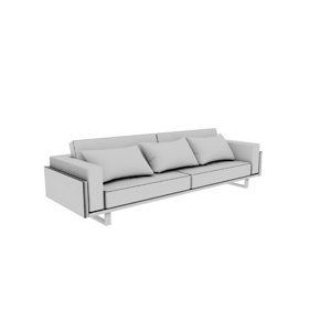 SOFA MADERA Y CUERO 
