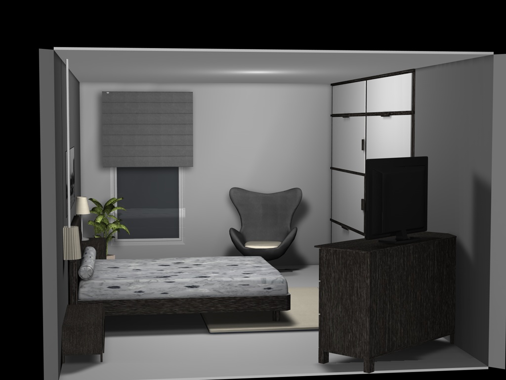 Dormitorio gris - 1