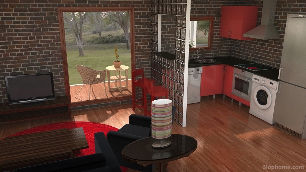Salon-cocina - 1