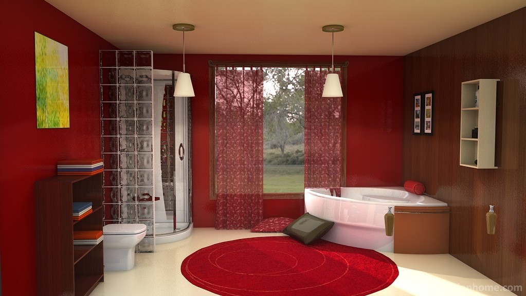Baño Rojo - 1
