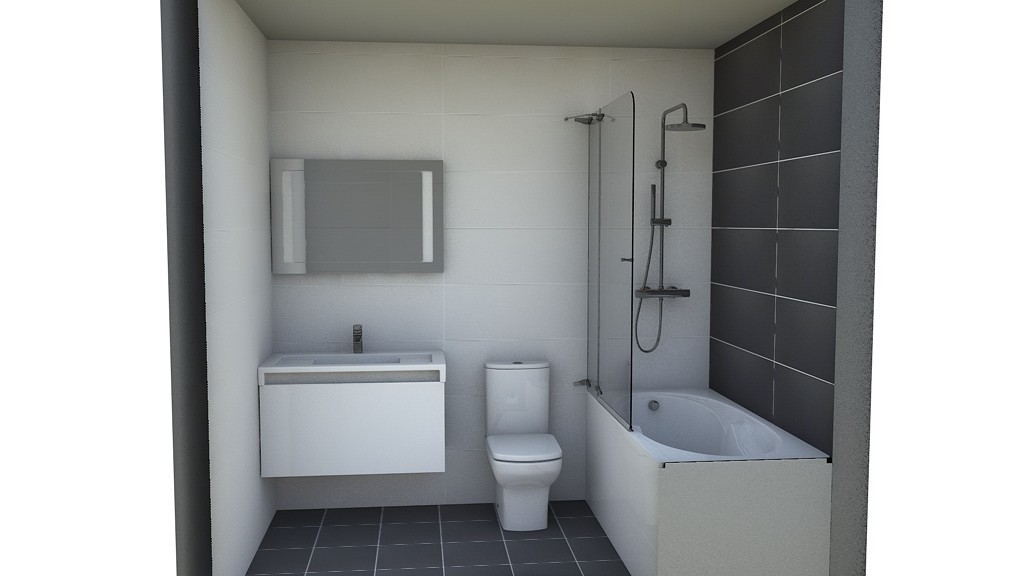 Baño Gris - 1