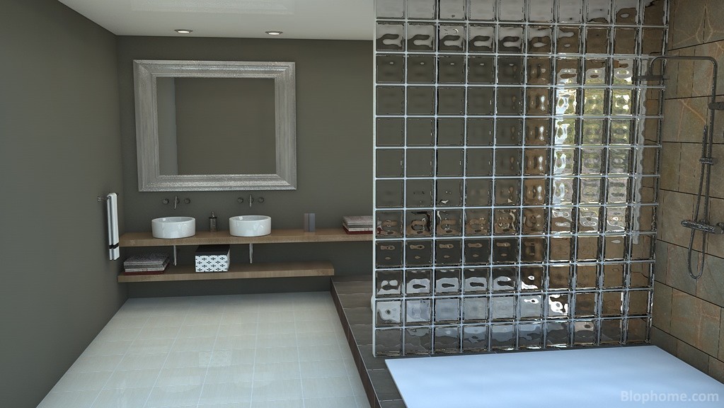 baño marrón - 7