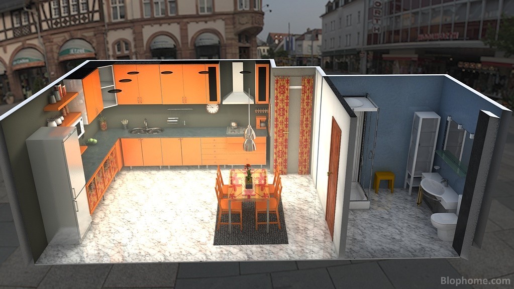 cocina naranja2