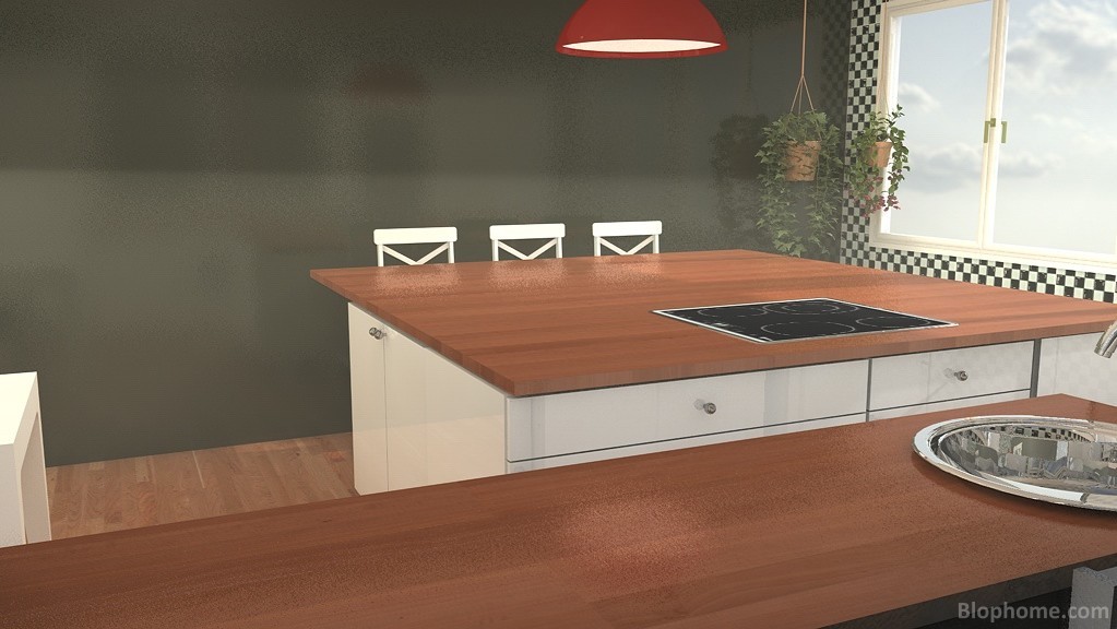 cocina con isla - 1