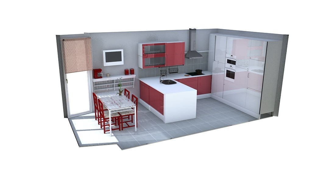 Cocina B-Rojo