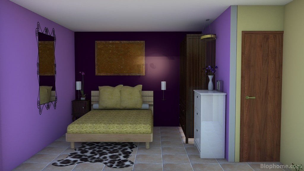 habitacion lila