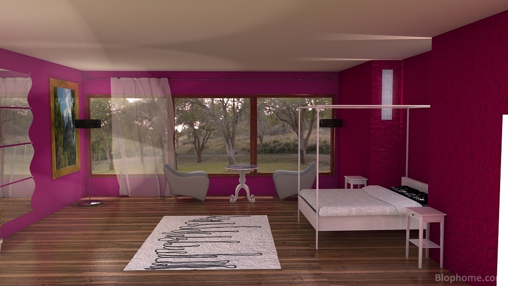 dormitorio rosa