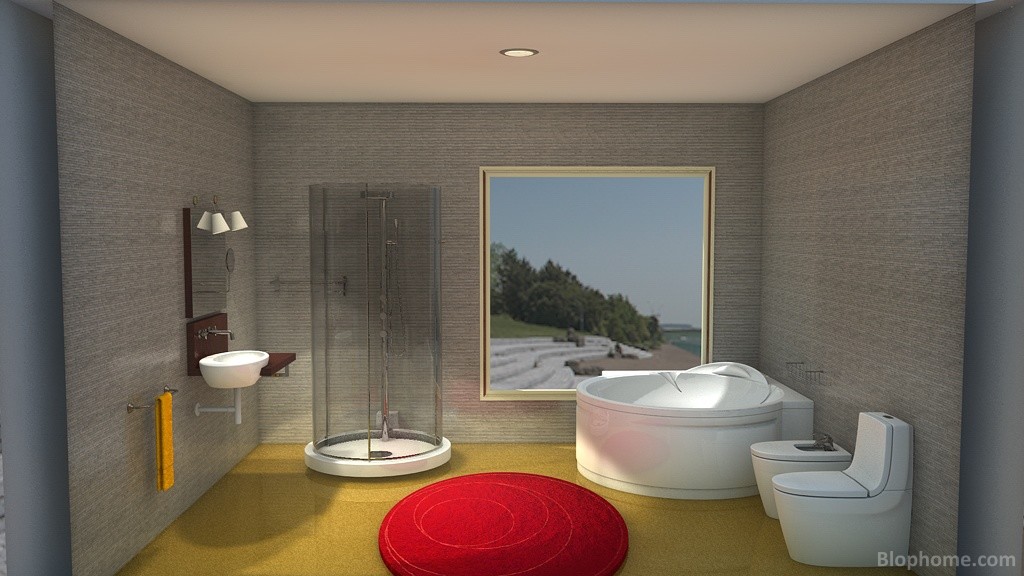 Baño colorido