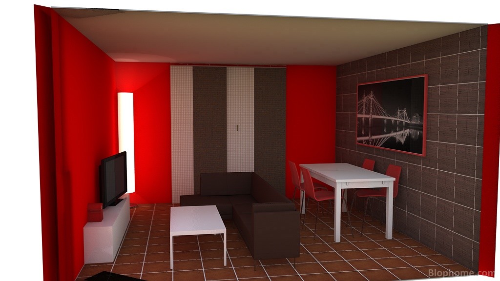 salon rojo by Anónimo