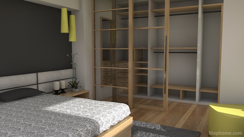 Dormitorio gris - 4