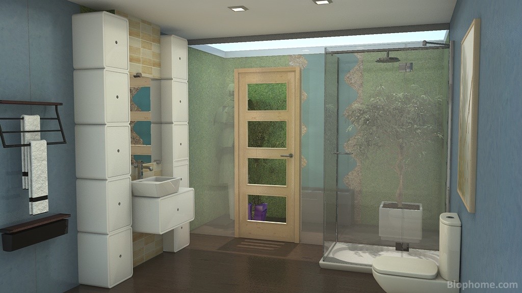 Baño-patio