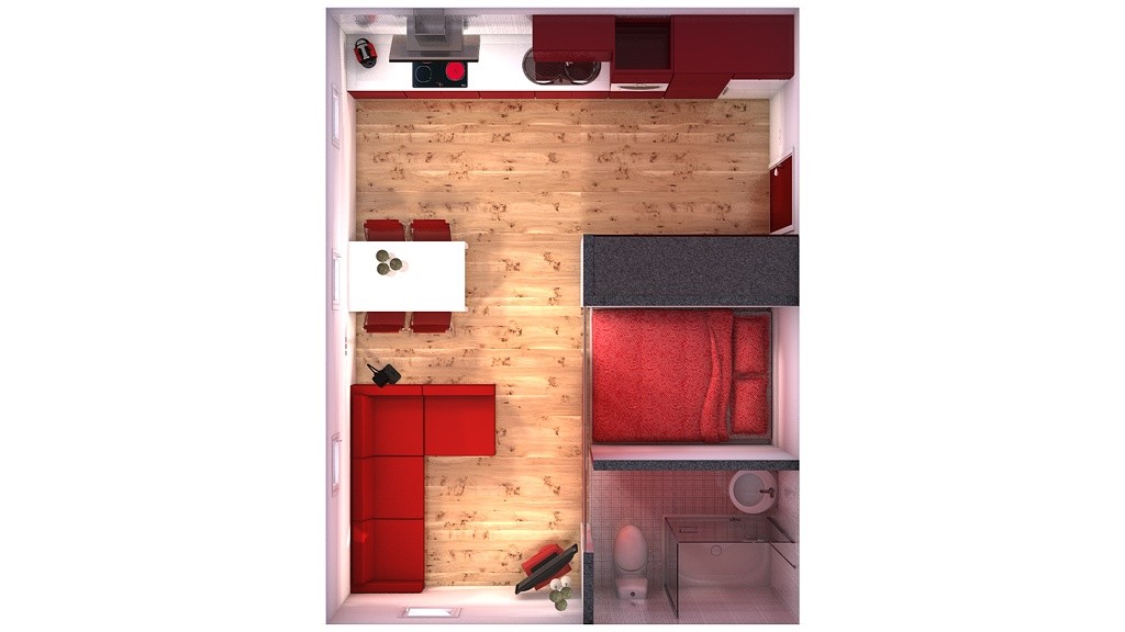 minipiso rojo - 21