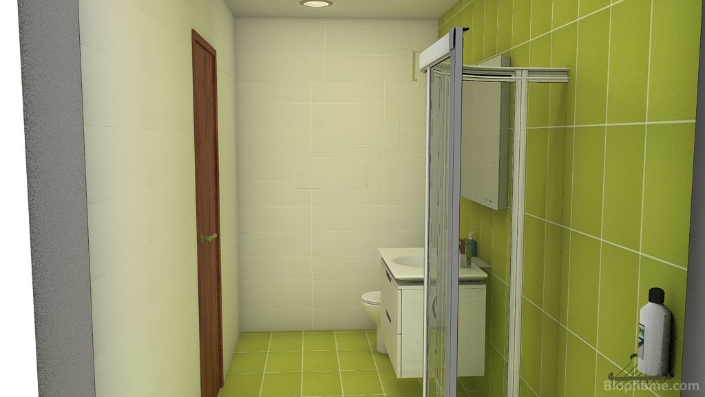 baño verde - 3