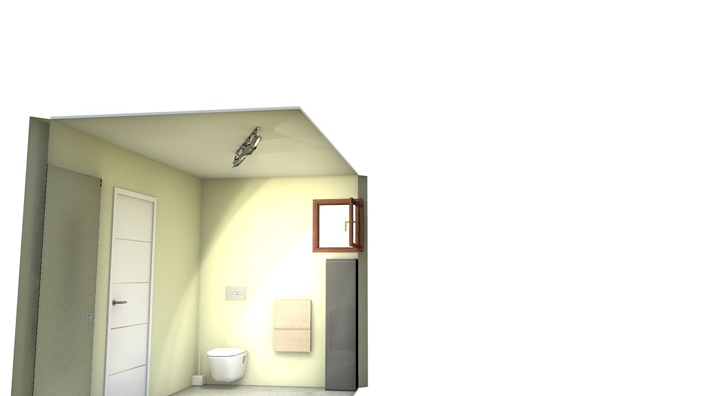 baño poca luz by Anónimo