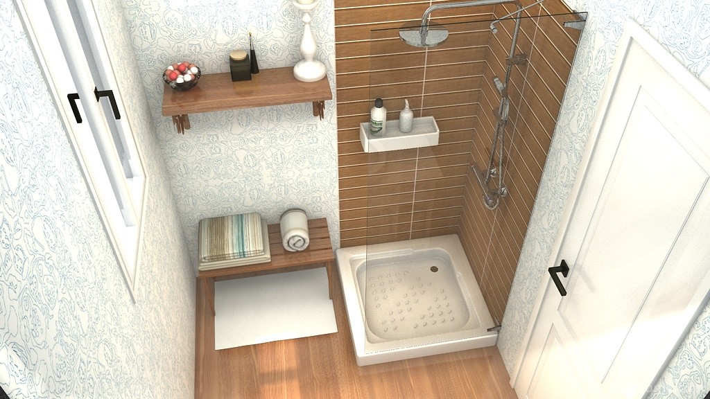 baño peq madera - 2