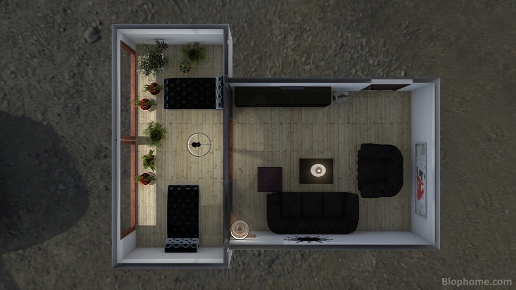 salon y balcon - 1