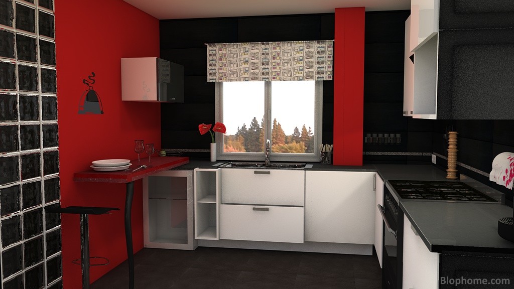 cocina roja