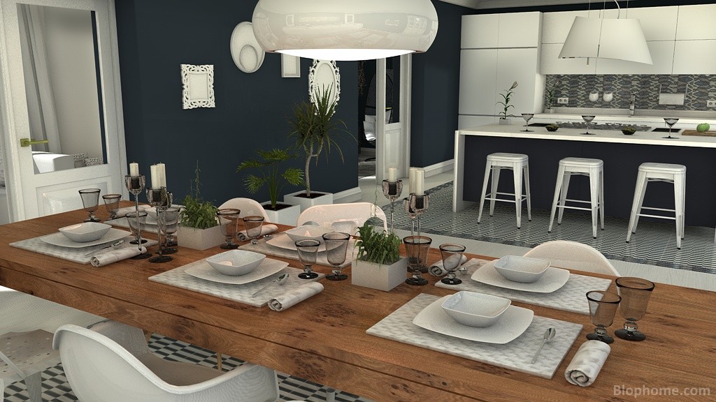cocina comedor by --ona29--