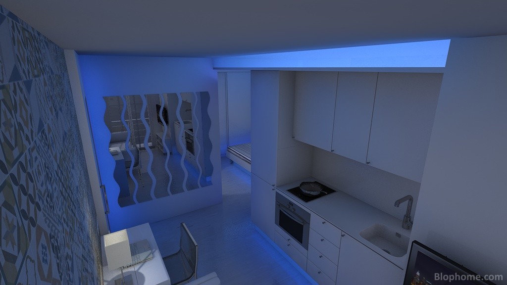 luces led azuls