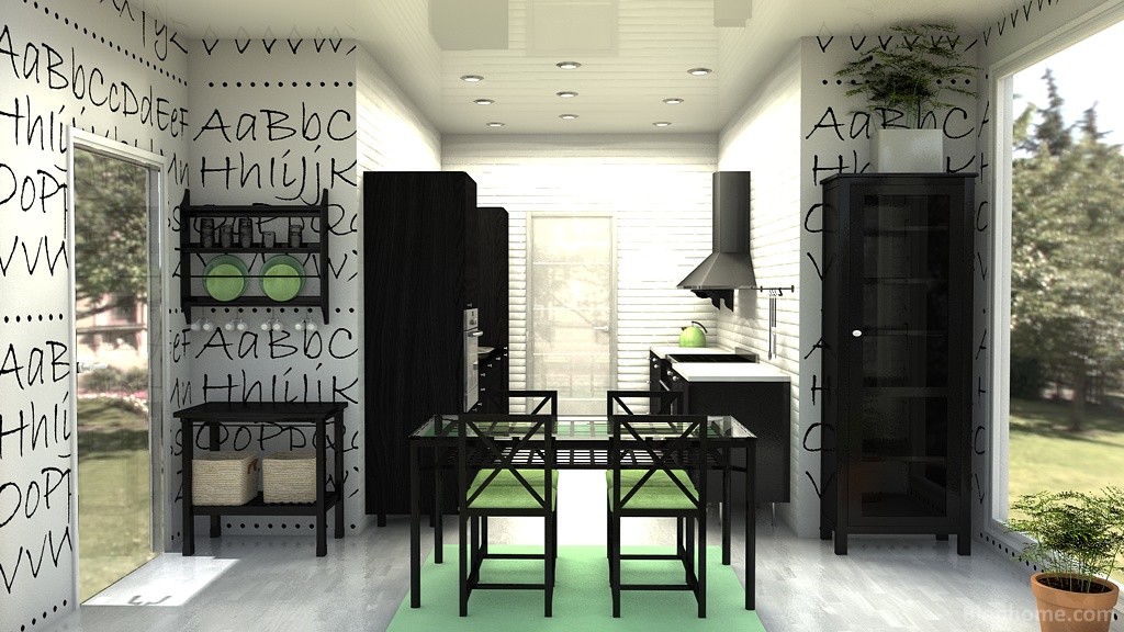 cocina negro