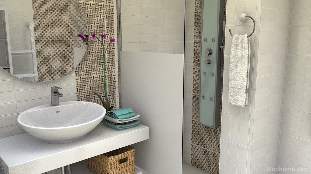 baño blanco