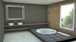 baño marrón - 2