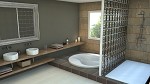 baño marrón - 9
