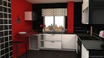 cocina roja by monica1995