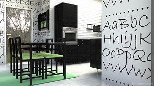 cocina negro - 1