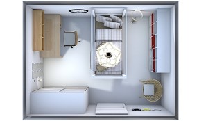 Habitación 12m2 by Anónimo