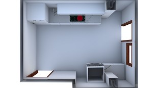 cocina recta - 1