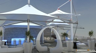 Terraza  Hotel by Interiores Málaga