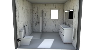 Proyecto diseño dormitorio, Bathroom 2023 by Anónimo
